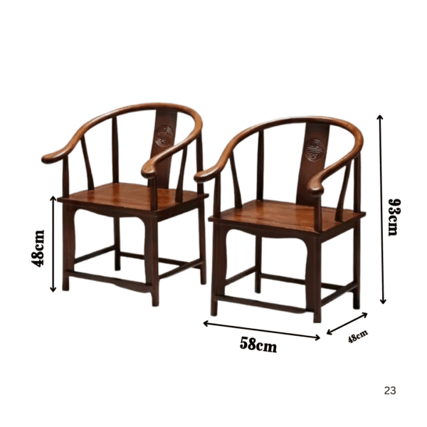 Oriental Chair SetRound 1+1