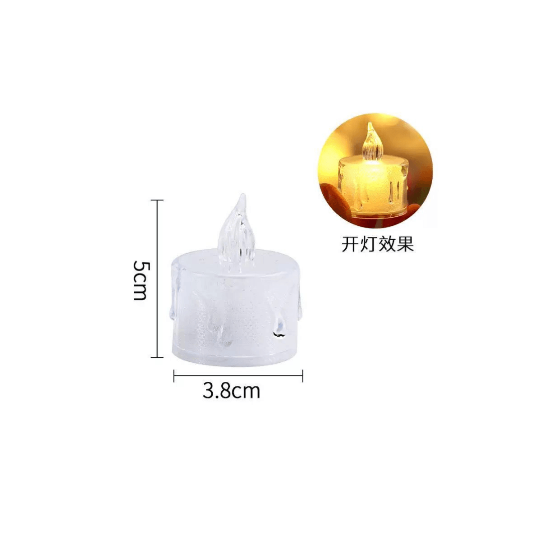 Candle Small花纹蜡 小号 暖光 - 匠心艺·JXY Event Props Rental