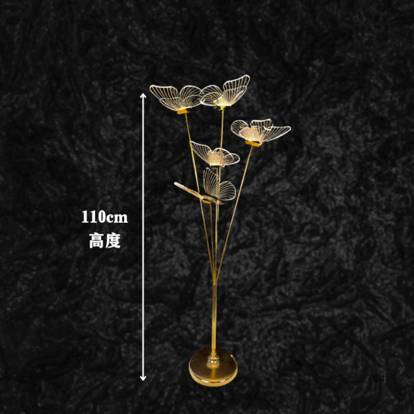 5 head Butterfly LightGold + Warm Light