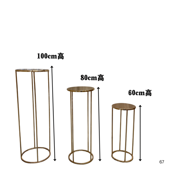 Pedestal Gold Round 3 in 1