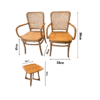 Oriental Chair SetRattan 1+1+Table