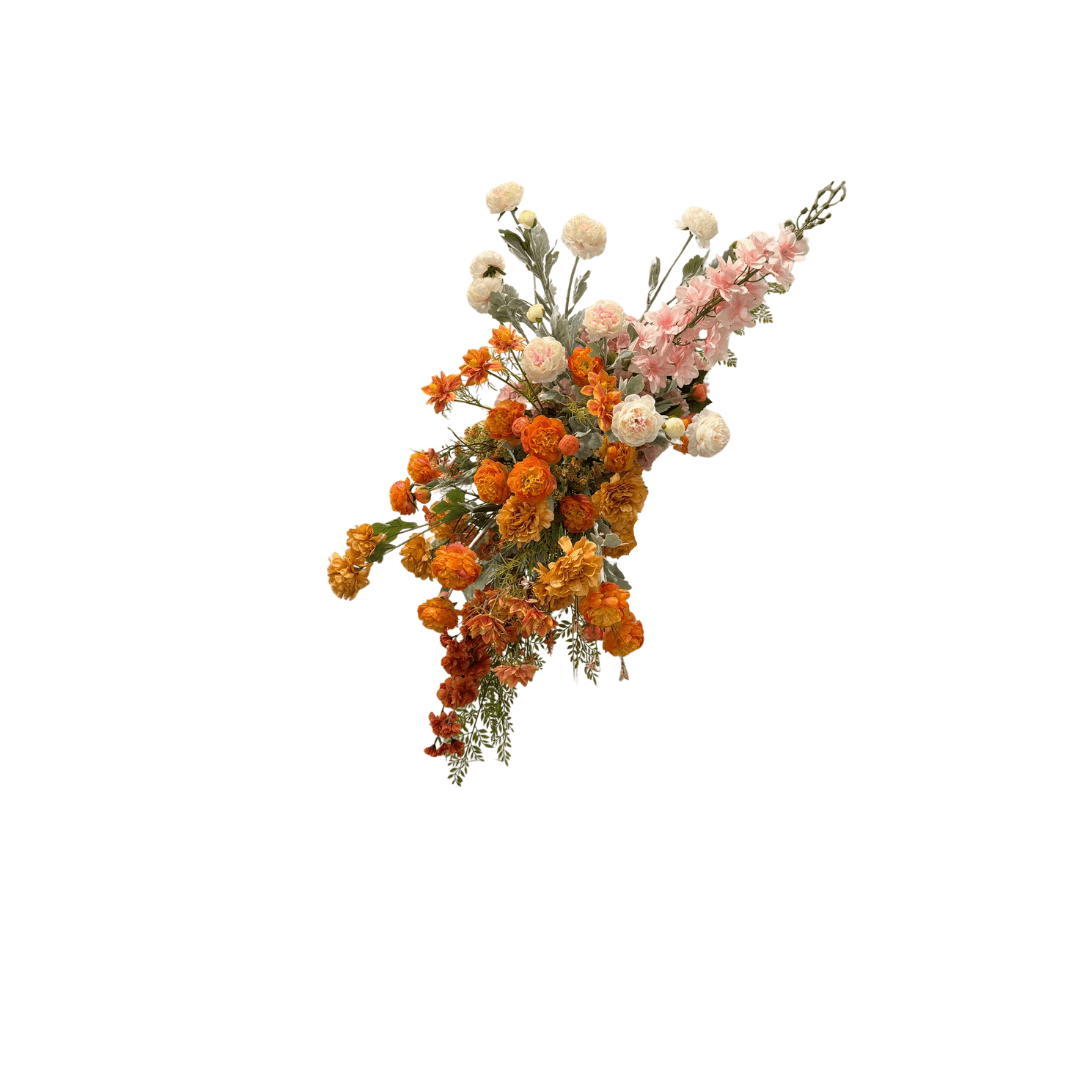 Arch Flower Fuchsia + White + Ivory