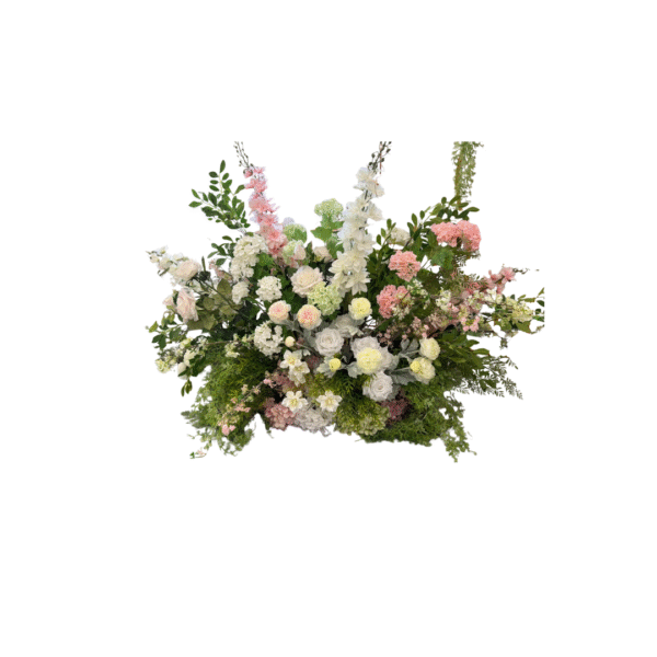 Flower Bushes Pink + White