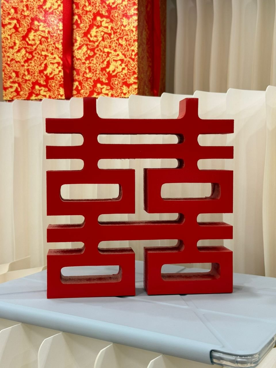 双喜立体摆件 - 匠心艺·JXY Event Props Rental