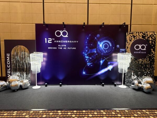 Anniversary backdrop